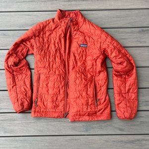 Patagonia Nanopuff Orange Rustic Jacket Mens Medium